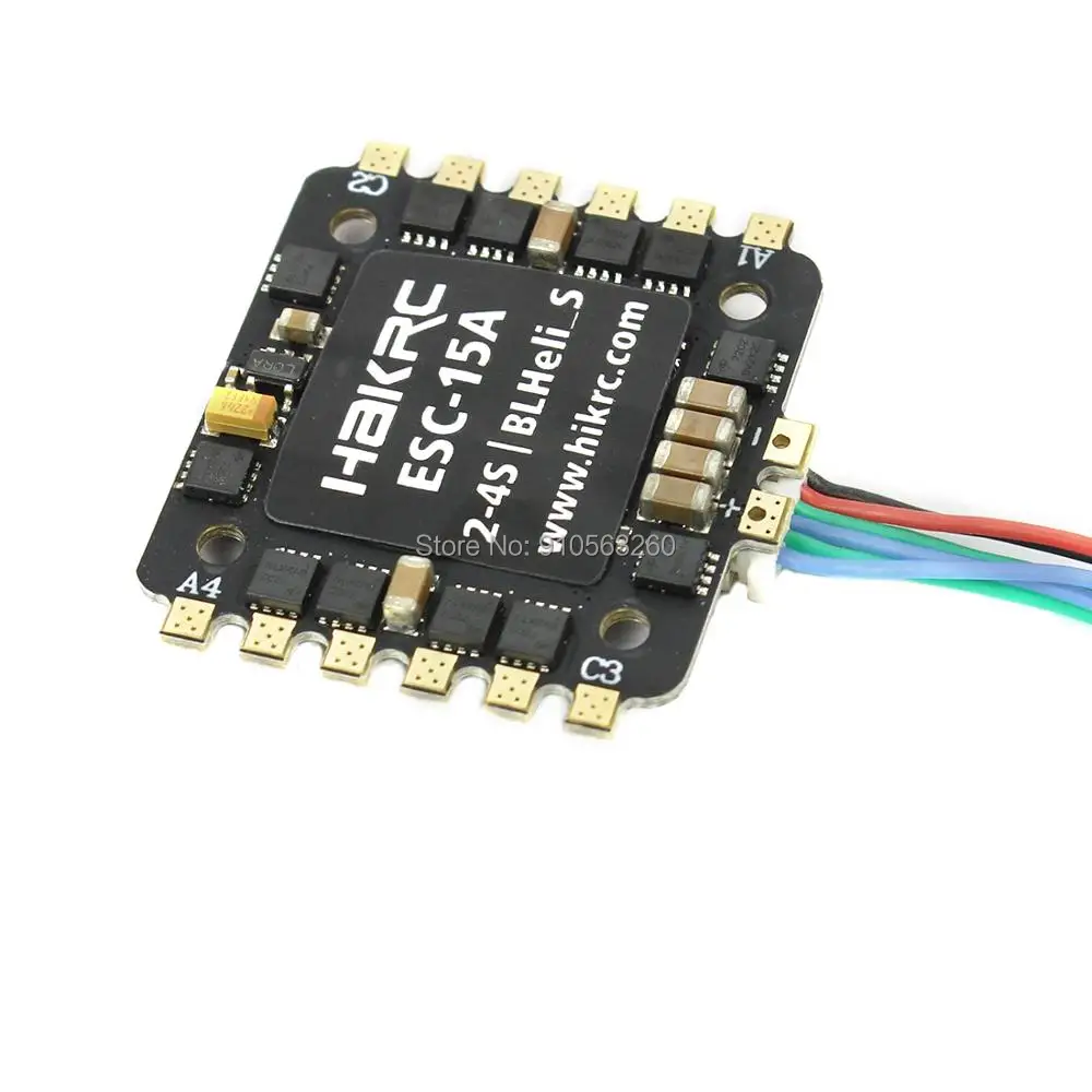 

Hakrc 15A / 20A Blheli_S BB2 2-4S Dshot 4 In 1 ESC Speed Controller for 130 180 210 250 DIY FPV Racing Drone Multcopter Outdoor