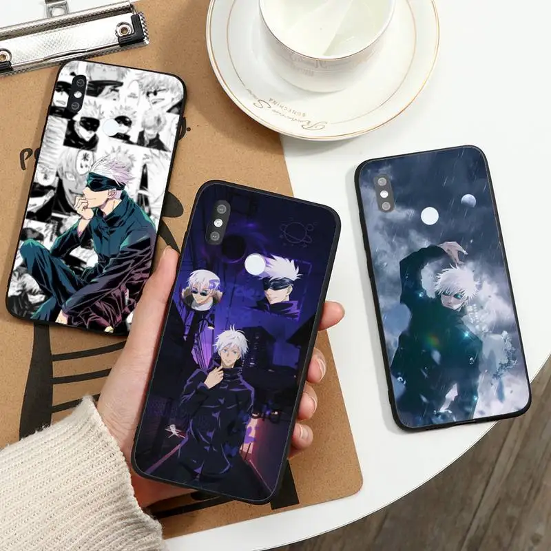 

Jujutsu Kaisen Satoru Gojo Phone Case For Xiaomi Redmi note 7 8 9 t max3 s 10 pro lite coque funda shell cover