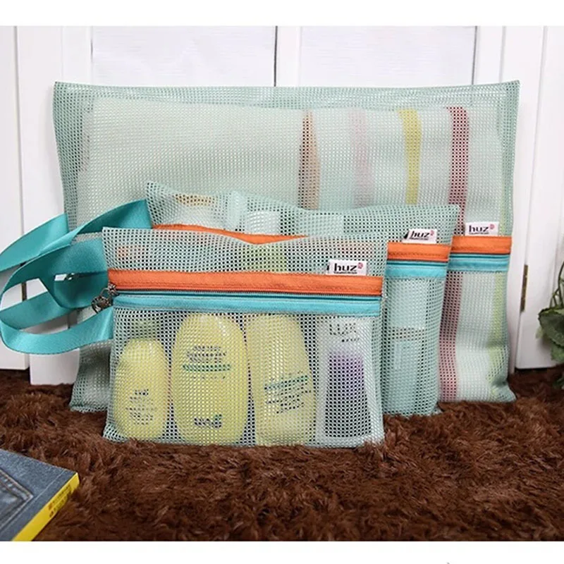 Дорожная сумка для хранения 4 шт. переносная Сетчатая Сумка Для чемоданов