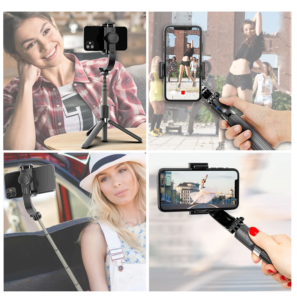 3in1 телефон шарнирный стабилизатор для камеры GoPro палка селфи штатив 86 см