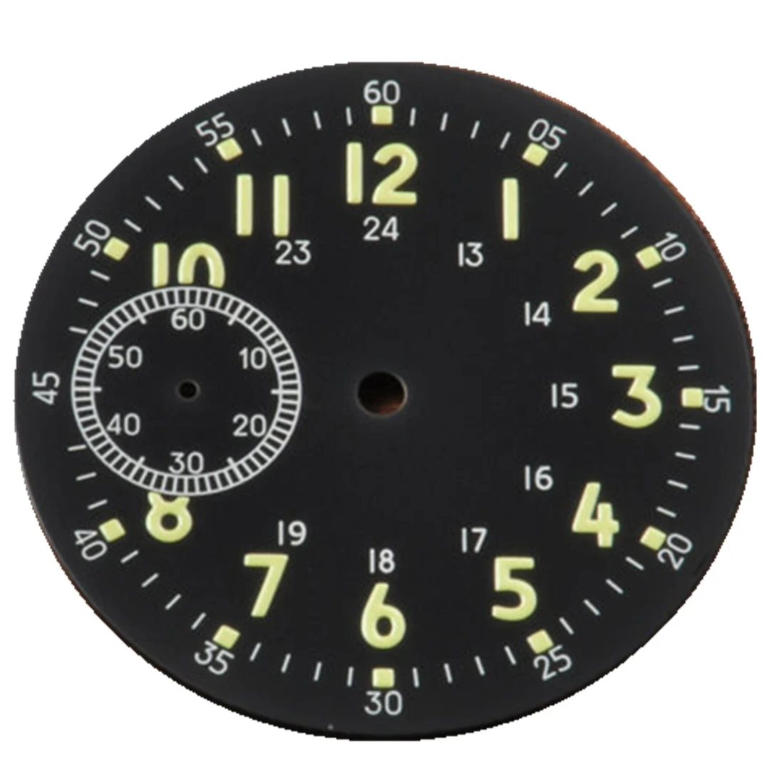 

39mm watch dial fitsETA 6497 or Seagull st3600 Manual movement