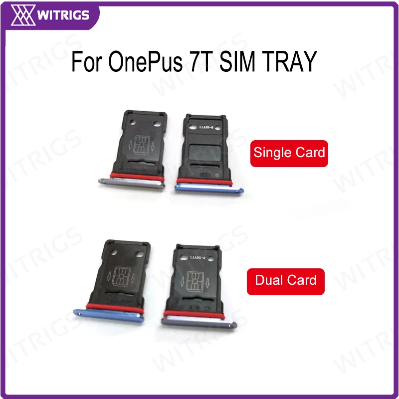 Witrigs для OnePlus 7 Т sim карты лоток держатель Слот гнездо один плюс Замена|Лотки SIM- и