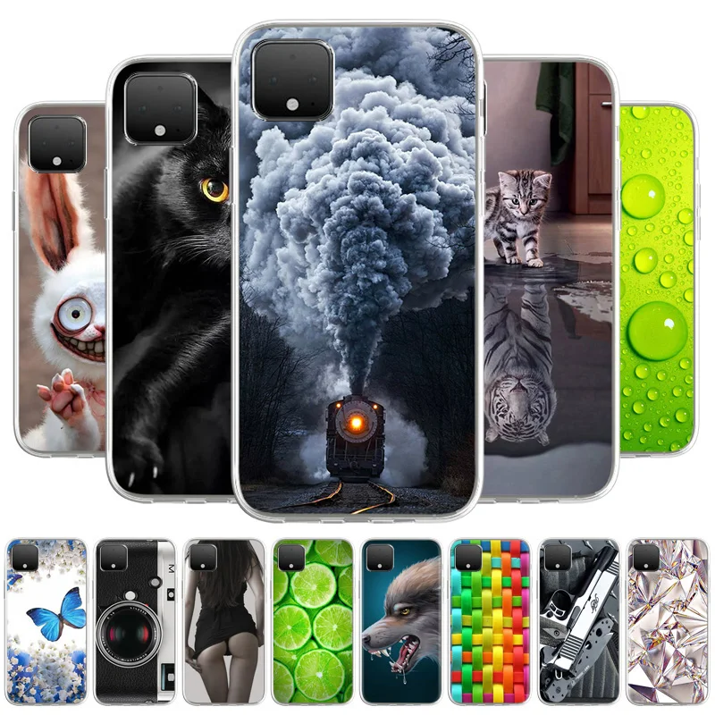 

Case For Google Pixel 4 XL Silicone Soft TPU Phone Case For Google Pixel XL4 G020P G020 Cases Cute Cat Animal Fundas Covers