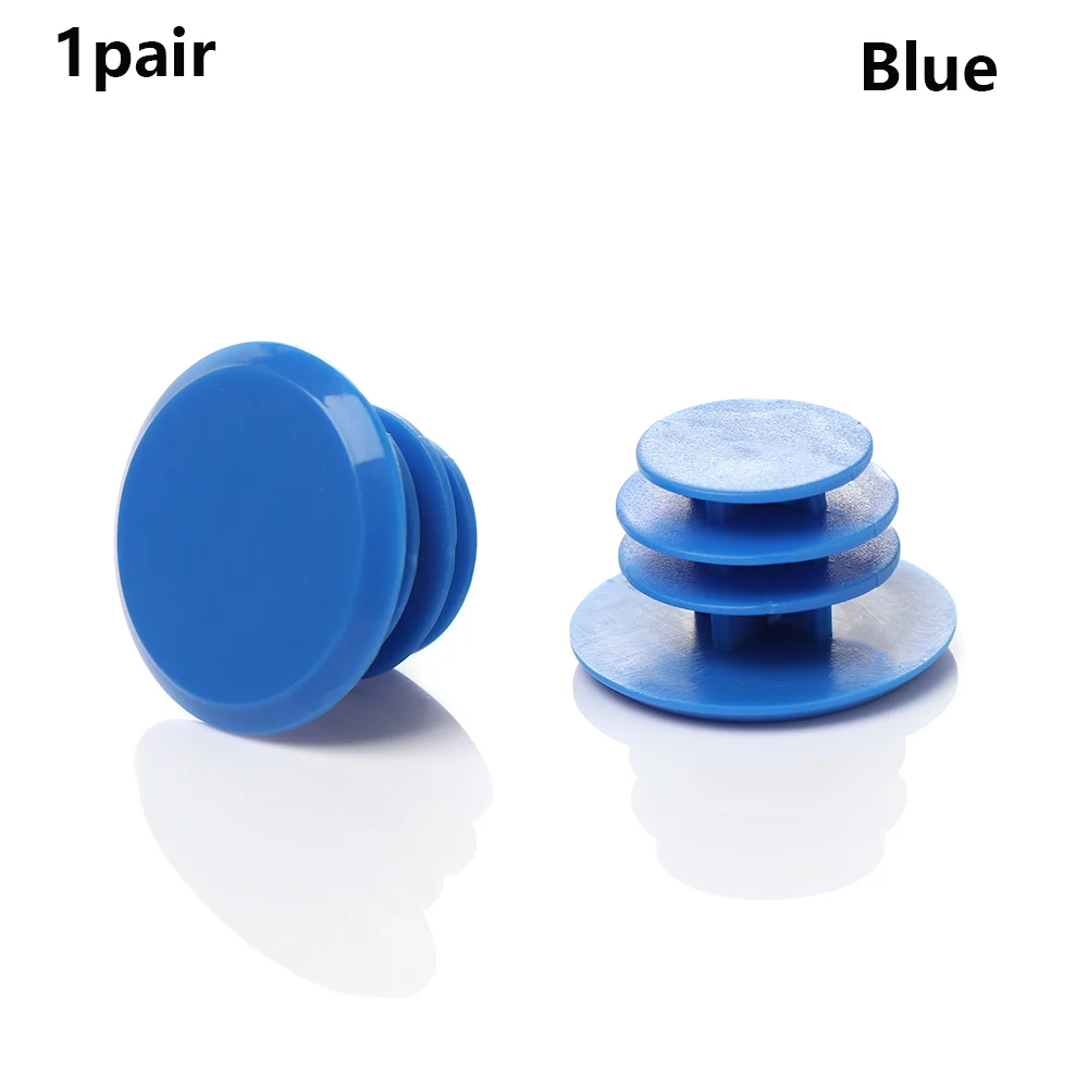Blue 1 пара велосипедных ручек, заглушки для шоссейных велосипедов, велосипедные ручки, пластиковые заглушки-колпачки, запчасти для велосипедов, горячая распродажа - Цвет: Blue