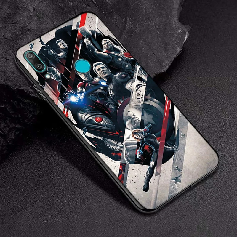 TPUBLK658 Чехол для телефона huawei Y6 чехол герои марвел huawei Y6 Prime черный чехол ТПУ для huawei Y6 Y6 задняя крышка - Цвет: TPUBLK658