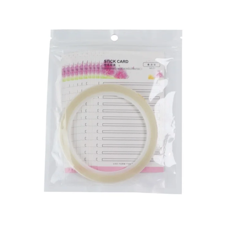 

100sets 10pc card + 1pc Double sided tape eyelash stple stick card Eyelash extension tool save eyelash
