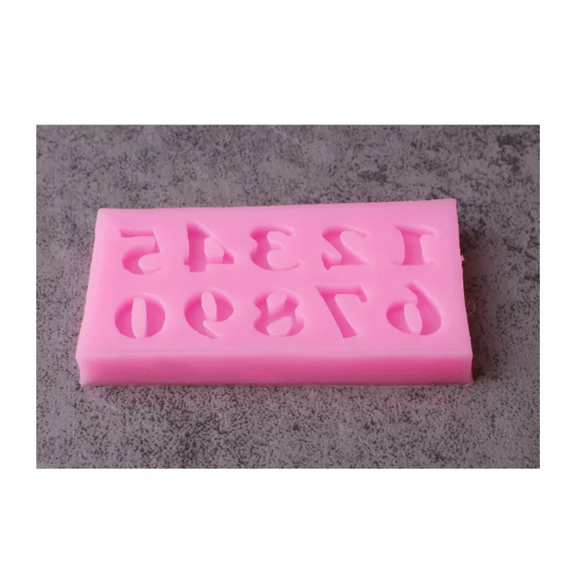 Силиконовая форма для тортов с цифрами 0-9 DIY фондана Формочки в форме кружева