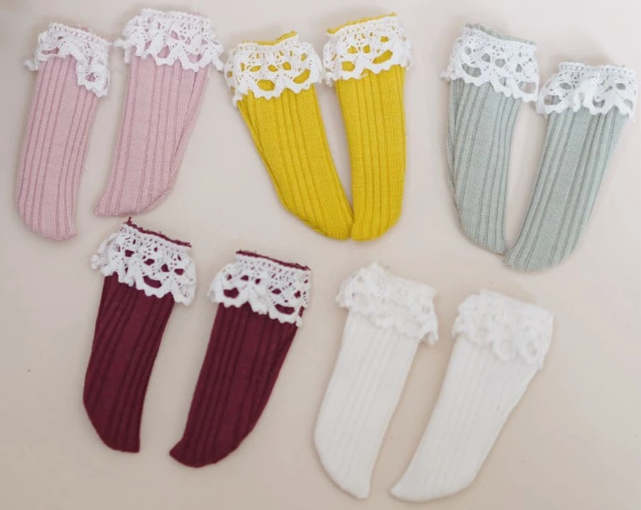 

BJD doll socks fit 1/6 size (threaded lace socks) doll accessories
