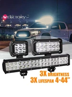 weketory 4 7 12 17 inch 18w 36w 72w 108w led work light led bar light for motorcycle tractor boat off road 4wd 4x4 truck suv atv