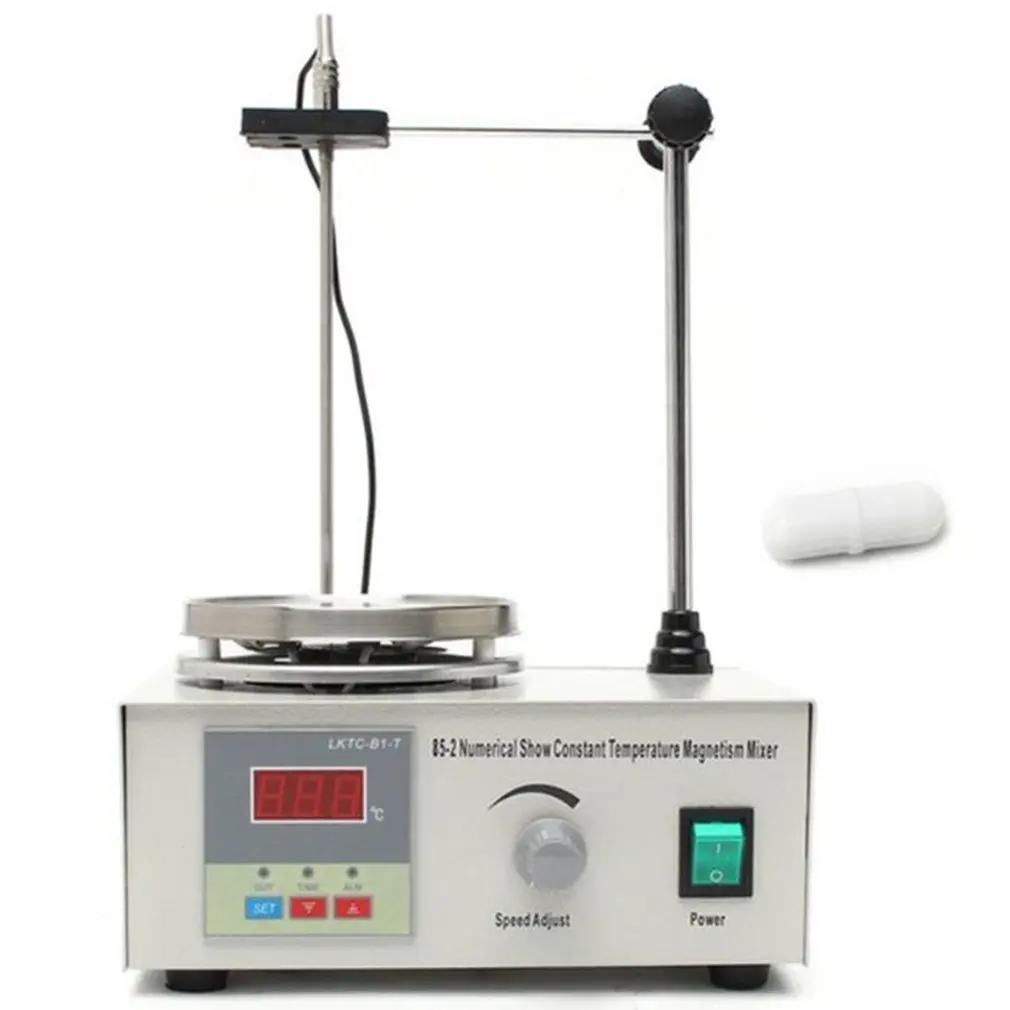 

85-2 Hotplate Mixer Magnetic Stirrer With Heating Plate Digital Display School Lab Equipment US EU UK AU Plug