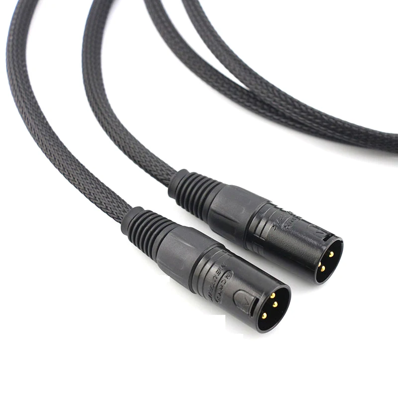 1 пара hi fi 2 XLR штекер гнездо аудиокабель высокой производительности 3 Pin разъемы