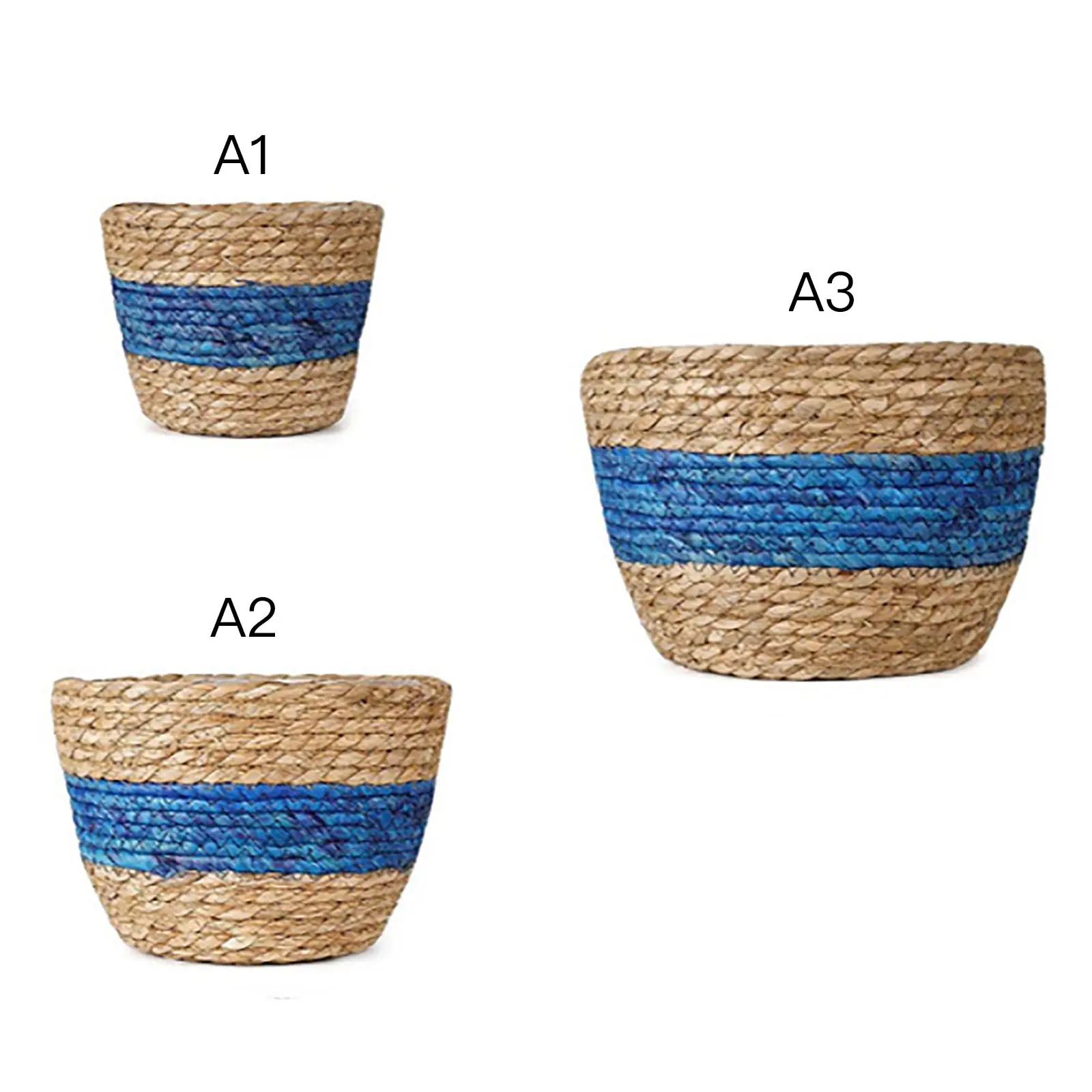 

Nordic Handmade Seaweed Storage Basket Indoor Outdoor Flower Pot Plant Container Home Living Room Bedroom Decoration