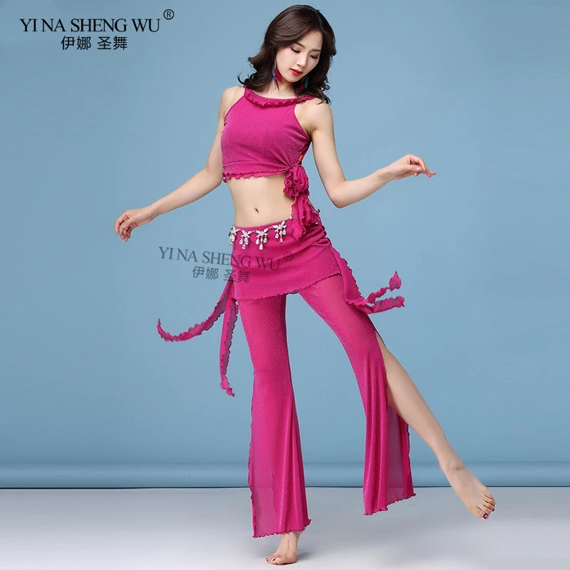 Женский костюм для танца живота сексуальная модная Одежда танцев юбка штаны