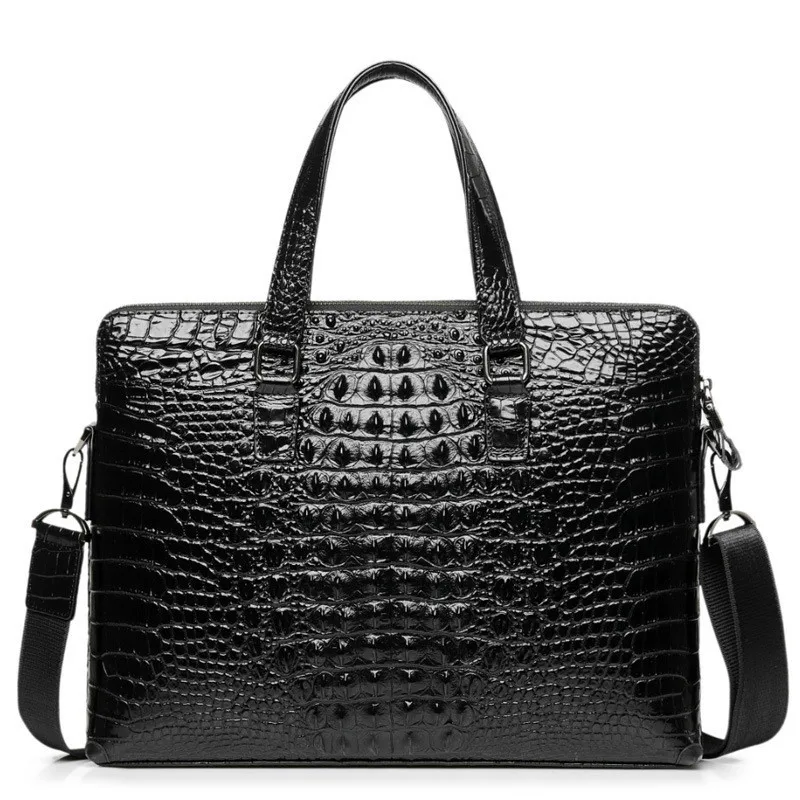 Мужская сумка из крокодиловой кожи мужской портфель Офисные Сумки для мужчин