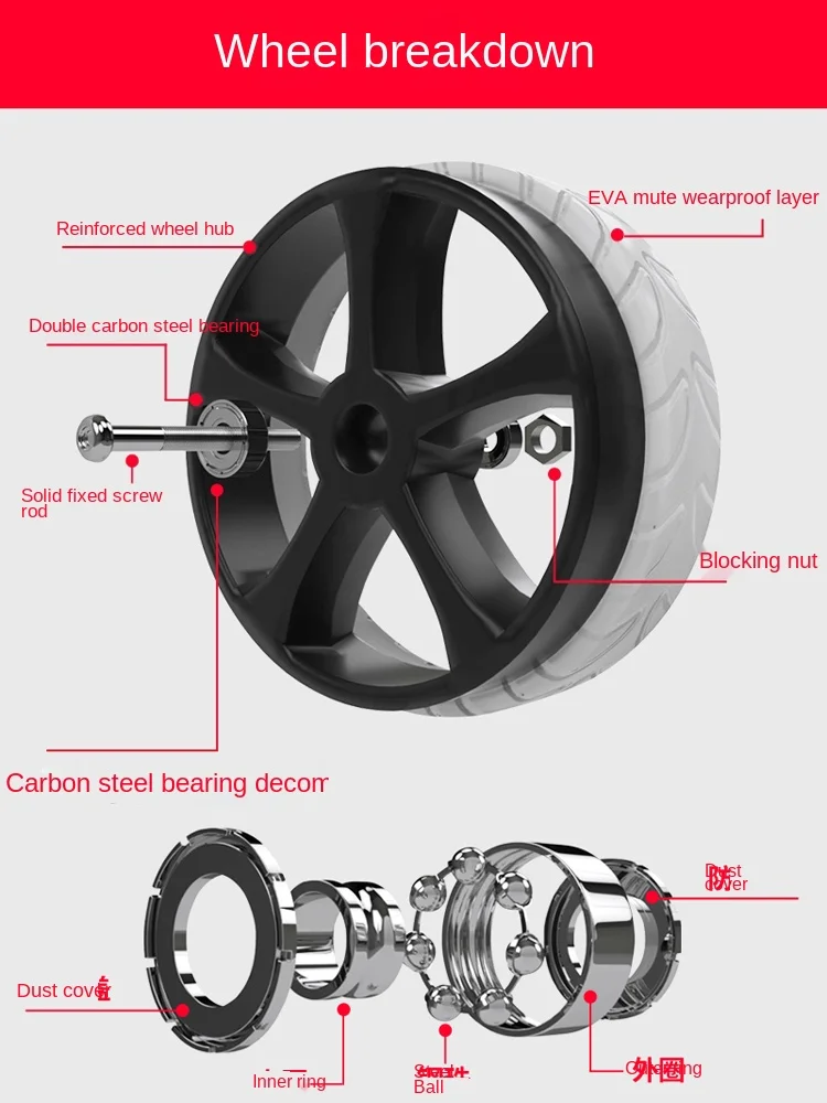 Маленькая тележка Складная портативная из алюминиевого сплава для супермаркета