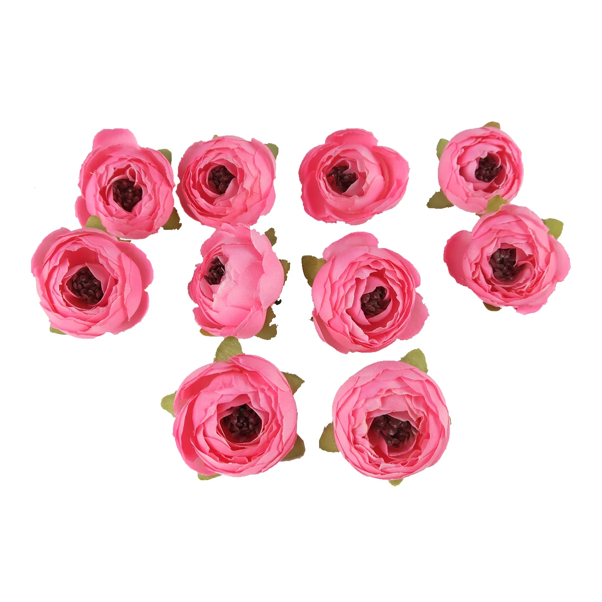 

10Pcs Camellia Bud Rose Wedding Home Decor Accessories For Fake Floristics Vases Diy Wreath New Year Party Artificial Flowers