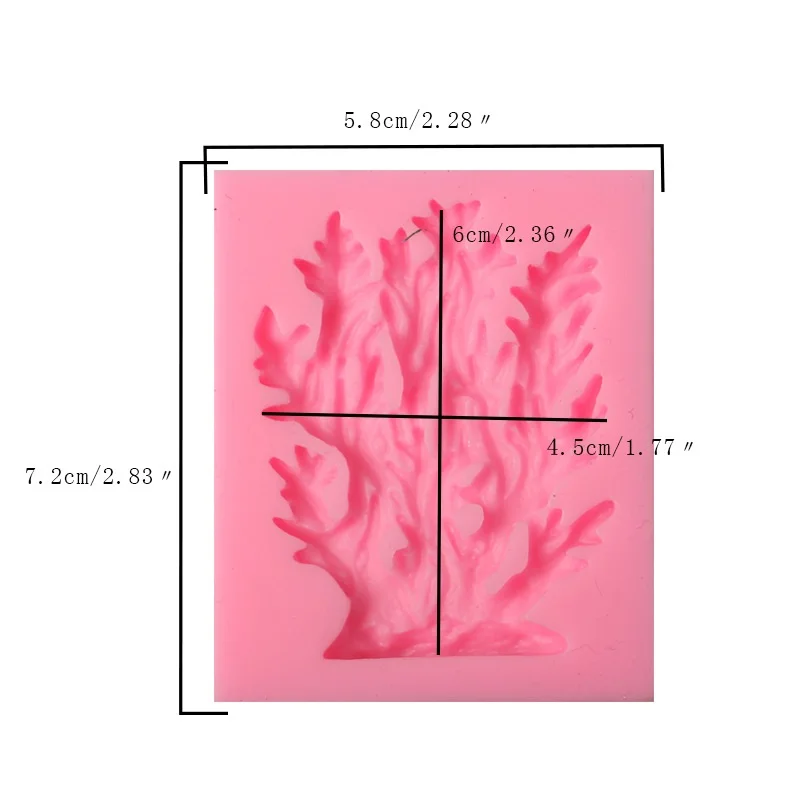 DIY морских водорослей Коралл силиконовые формы инструменты для украшения тортов