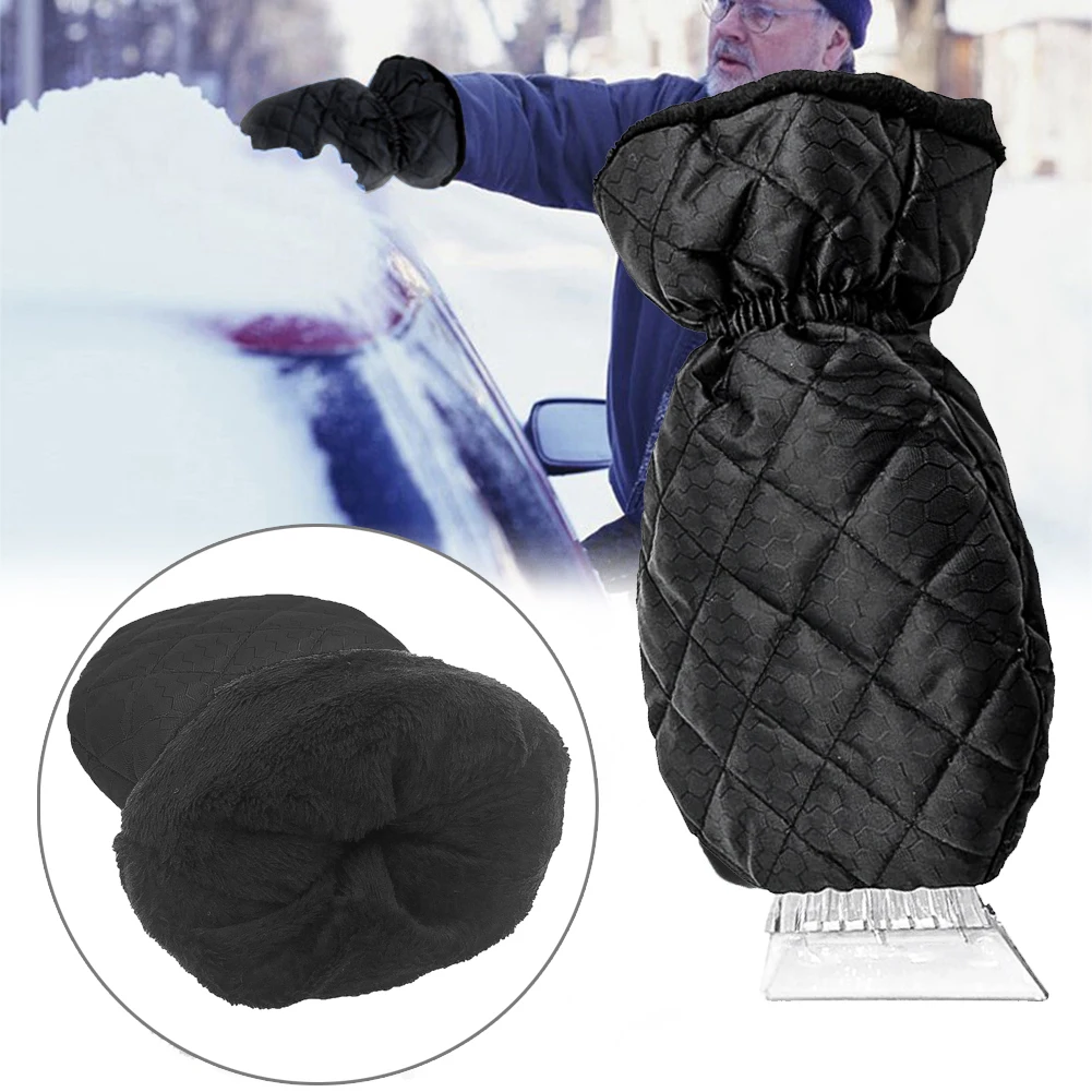 Снег удаление скребка перчатки Оксфорд ткань для чистки снега лопата лед скребок