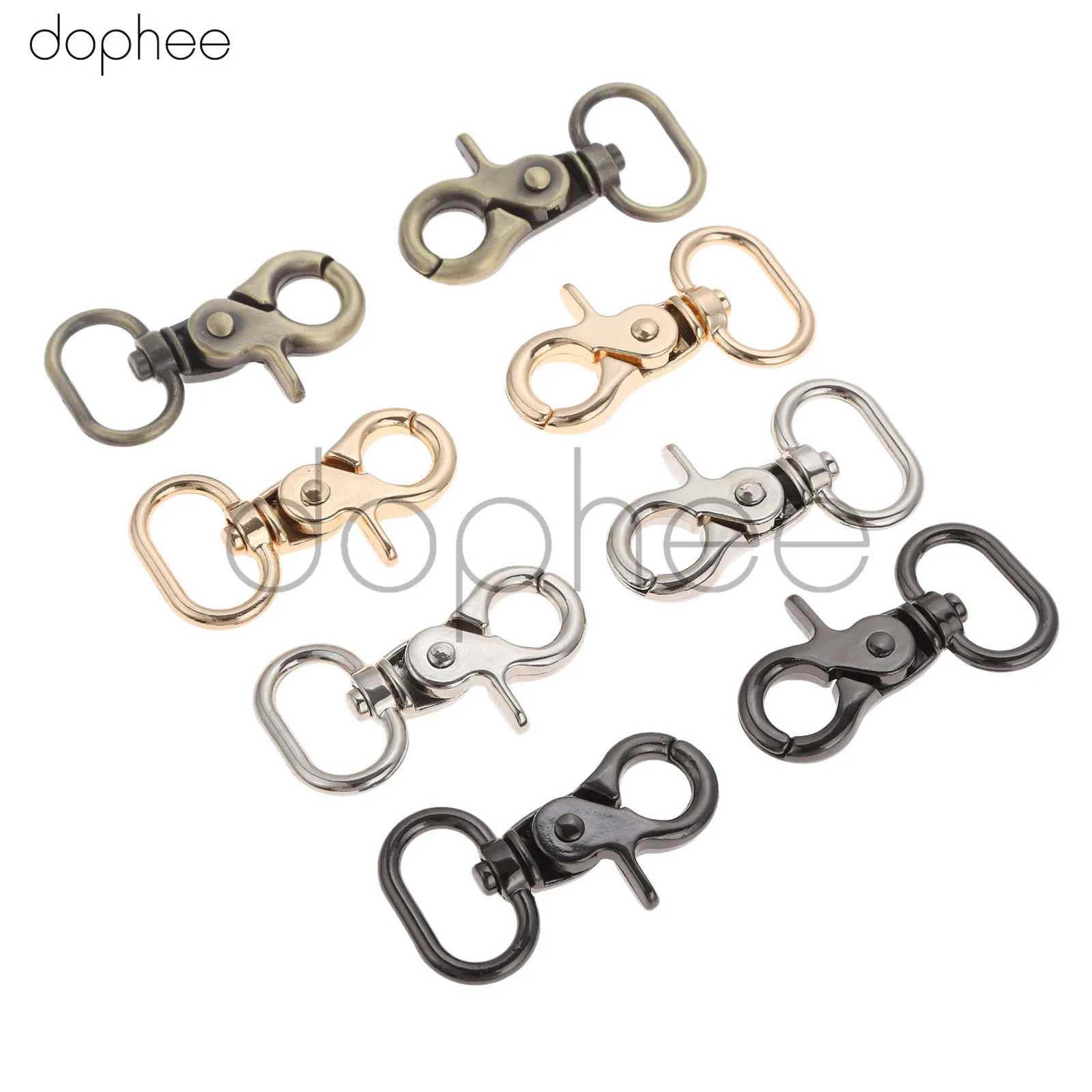 Dophee 5 шт. металлический золотой серебряный ремень пряжка сумка застежки