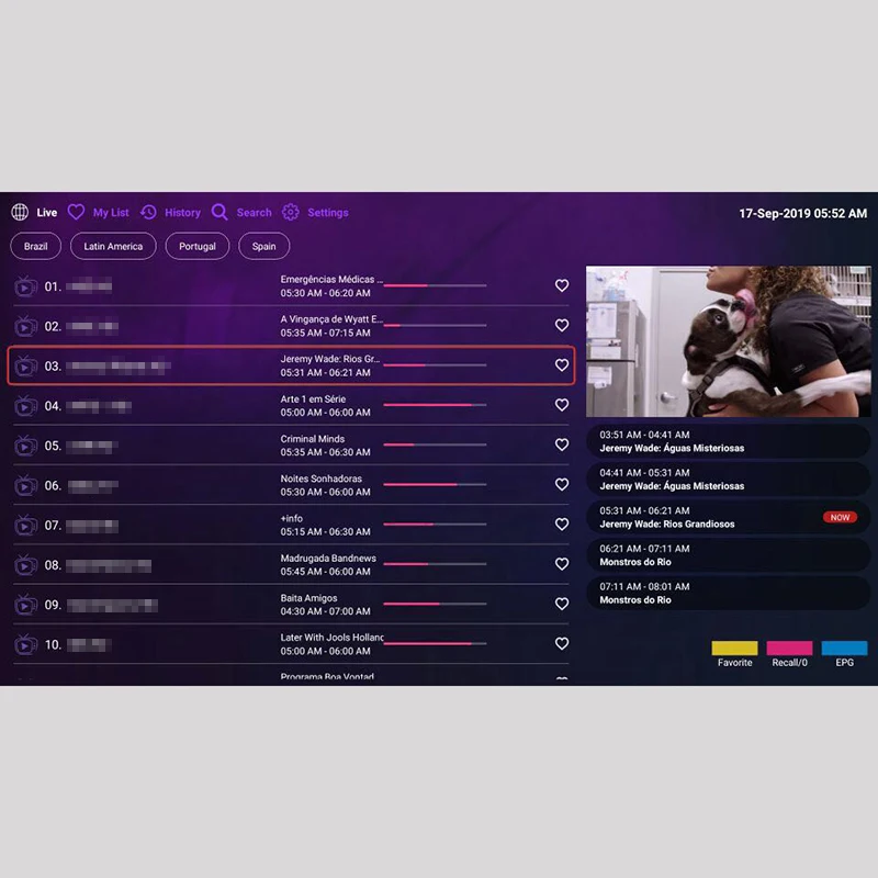 Infinity Iptv подписка для Бразилии, Колумбии, Мехико, португальский, Испания, VOD