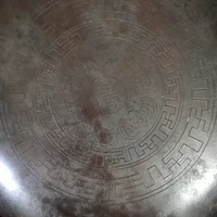 LaoJunLu Pure Copper Cloisonne Blue Dragon Plate Imitation antique bronze masterpiece collection of solitary Chinese