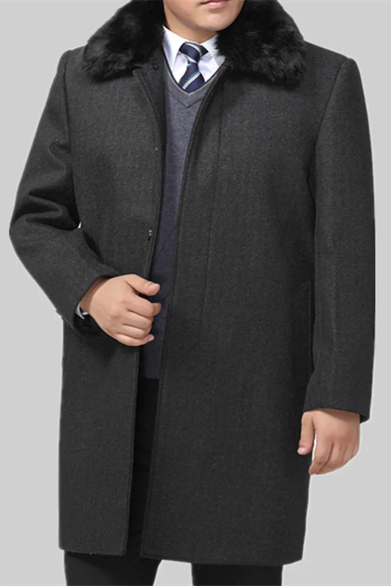 Куртка мужская Зимняя шерстяная на пуговицах Размеры M L XL XXL XXXL | Мужская одежда