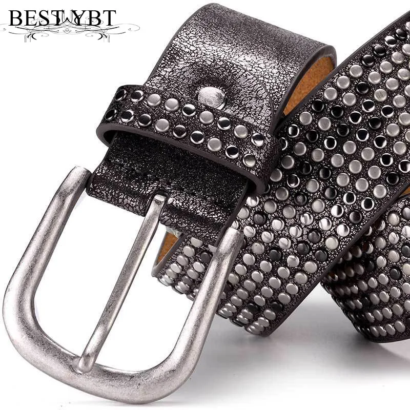 

Best YBT Women Imitation Leather Belt Alloy Pin Buckle Belt High Quality Trend Business Affairs Casual Cowboy Women Belt