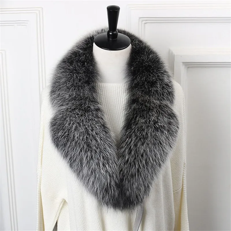 Натуральный Лисий мех воротник шарф костюм 100% натуральный Мех Воротник