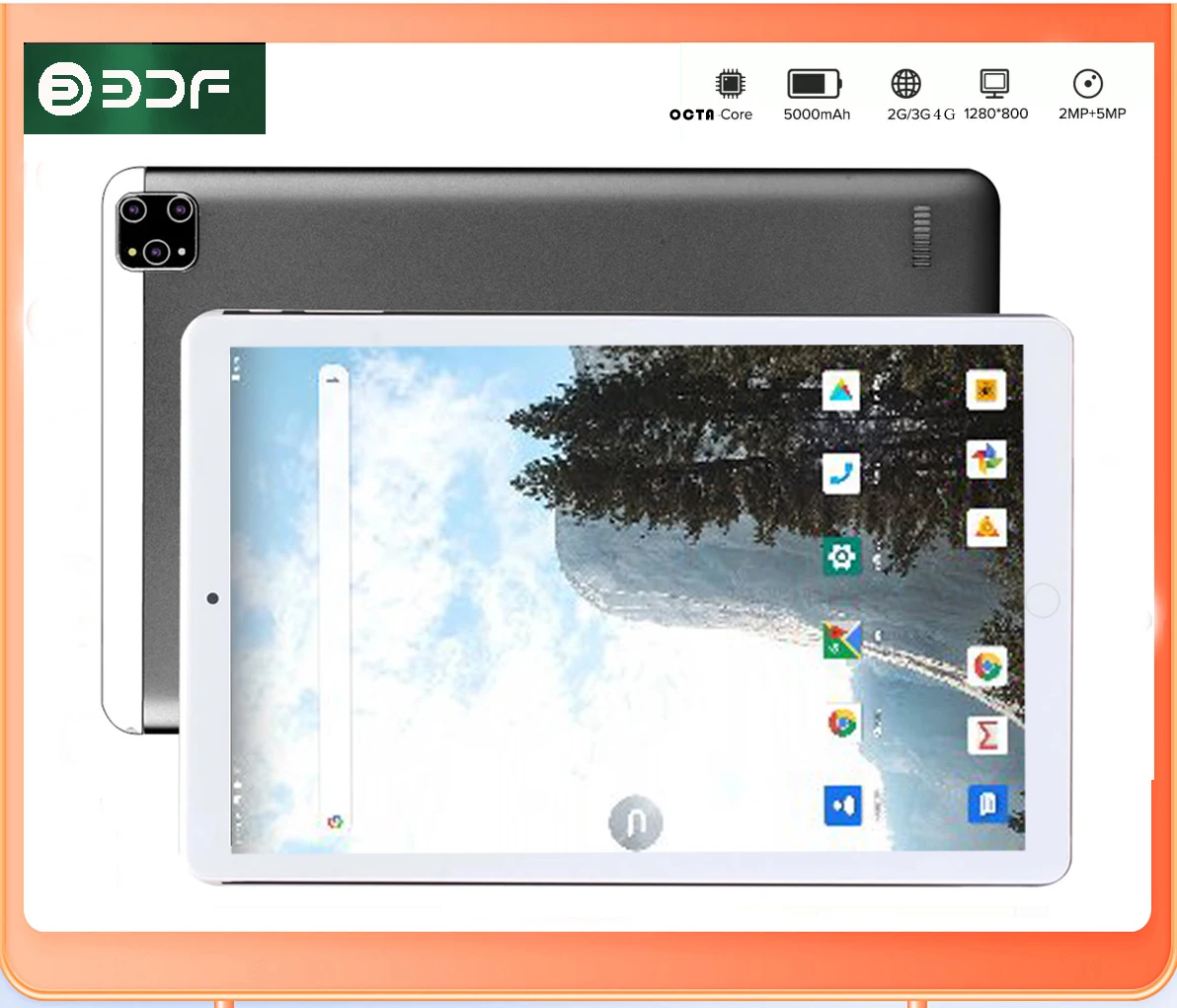 

New【 Buy 64GB 】BDF 8'' Tablet PC Android 4G/3G Octa Core 4GB RAM 64GB ROM Tablets PC Android 9.0 Dual Wifi Type-C