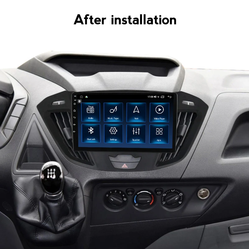 Автомагнитола 2DIN для Ford Transit 128 + 6 ГБ ОЗУ 2013 Гб ПЗУ мультимедийный стерео