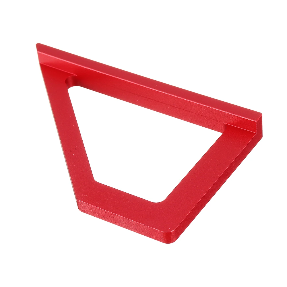 

ES-2 Aluminum Alloy 45 90 Degree Marking Angle Ruler with Base Height Ruler Woodworking Triangle Ruler Measuring Scribi
