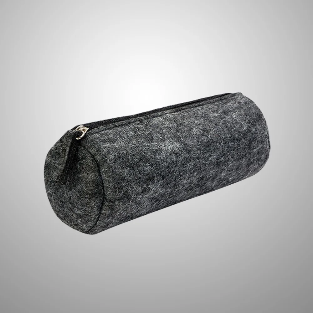 

Round Felt Pen Pencil Case Stationery Storage Bag Cosmetic Makeup Pouch