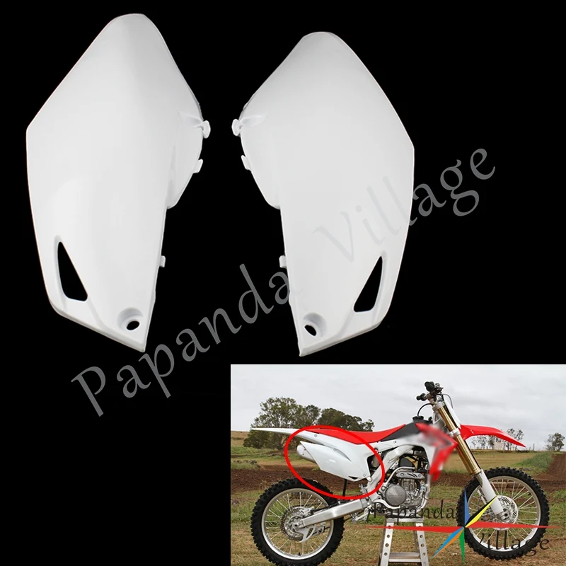 Новая мотоциклетная белая пластиковая боковая крышка обтекателя Cowling для Honda CRF