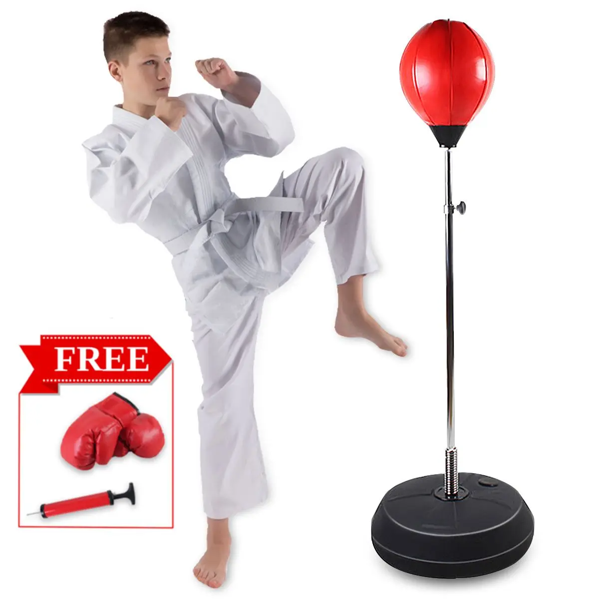 

120-150cm Boxing Professional Boxing Bag Heavy Stand Punching Kit With 360 Degree ReflexBar Fitness Boxing Equipment