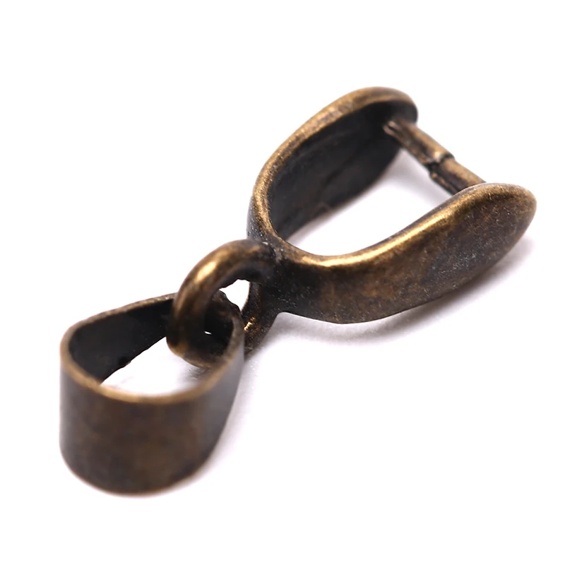 

20pcs/lot Connectors Copper Charm Bail Beads Supplies Buckle Pendants Clasps Hook Clips Bails For Jewelry Making DiY