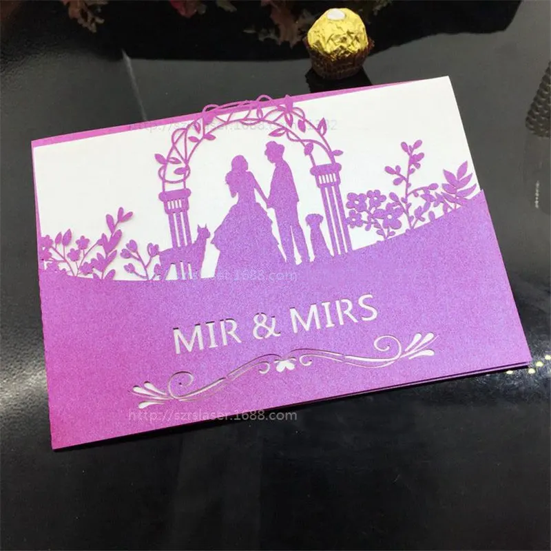 Роскошный стол имя место карты свадьба Рождество день рождения пригласительный