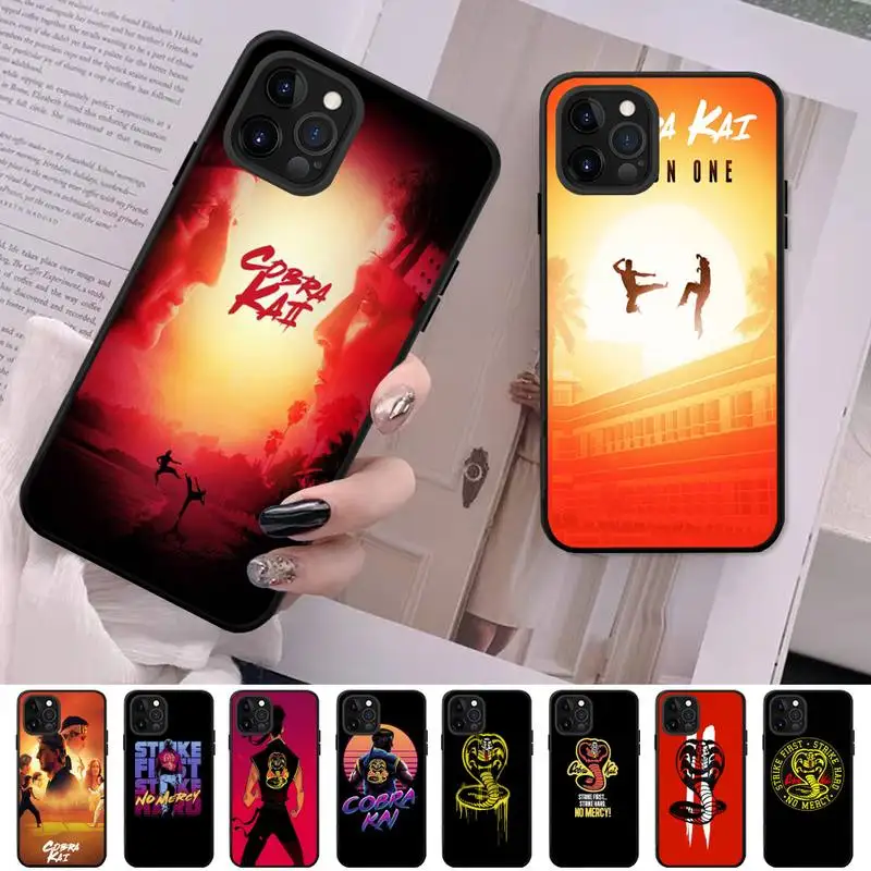 

Cobra Kai Phone Case For iPhone 13 11 8 7 6 6S Plus X XS MAX 5 5S SE 2020 XR 11 pro DIY Funda