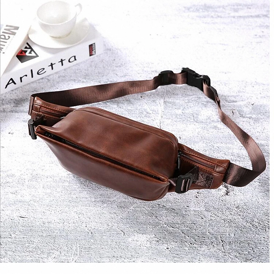 Поясная Сумка Crazy Horse для мужчин и женщин забавная Повседневная Дорожная сумка на