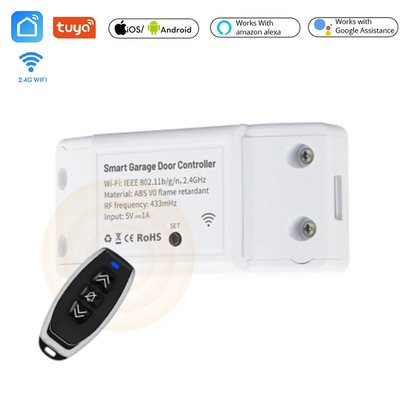 

Tuya Smart Life сенсор для гаражной двери открывалка контроллер Wi-Fi, переключатель для Alexa Echo Google Home "сделай сам" умный дом уведомления приложения