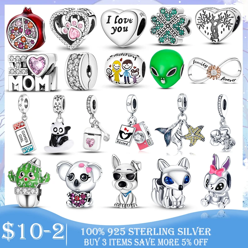 

Шарм для маленькой девочки и мальчика серебряного цвета, подвеска-бусина для домашней мамы, подходят для оригинального браслета «сделай са...