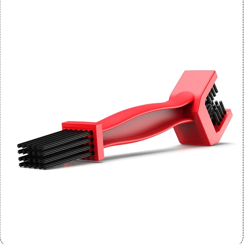 

094D Motorcycle Mountain Bike Bicycle Scooter Double-end Chain Cleaning Brush Cycle Chain Brush Motorbike Chain Clean Tool