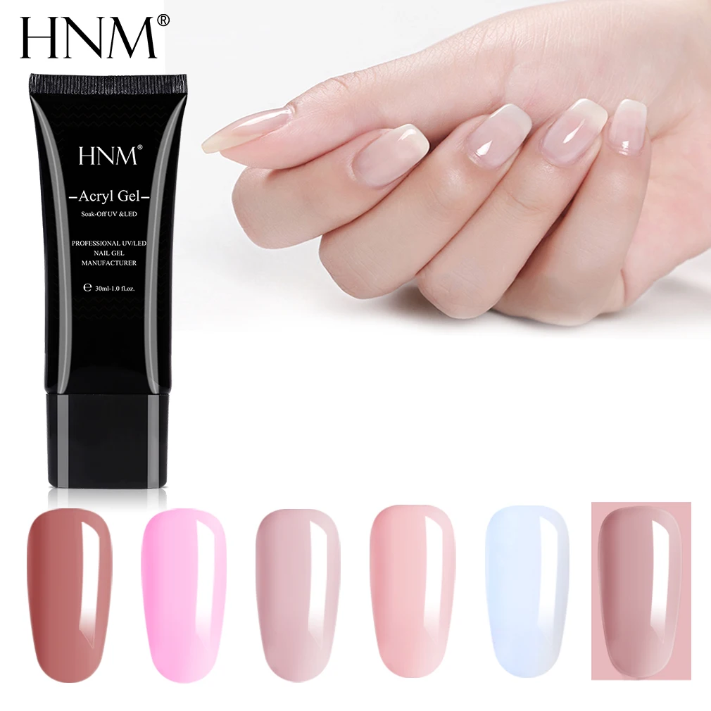 HNM 30 мл полигель для наращивания ногтей УФ строитель акриловый гель нужна ручка