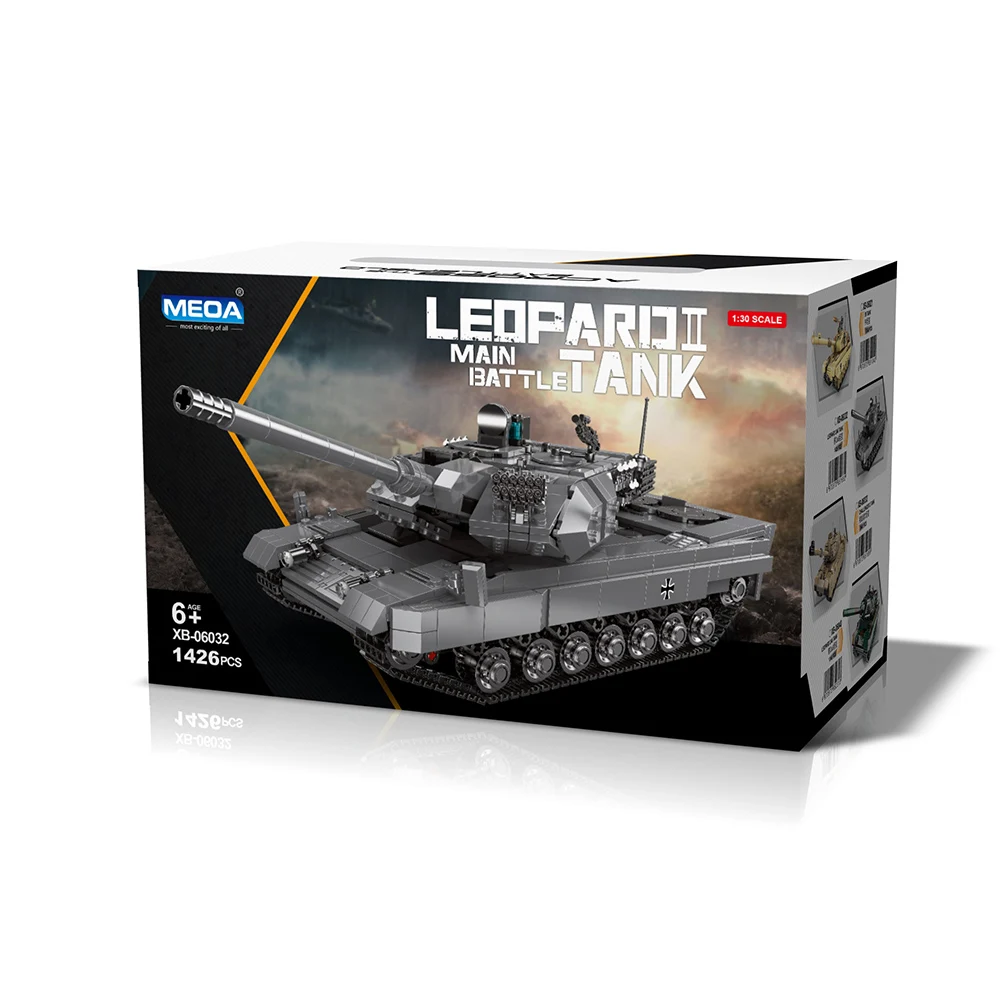 

Xingbao 06040 The Germay Leopard-2A6 Main Battle Tank Military Series Model Building Blocks Bricks Birthday Gifts Children Toys