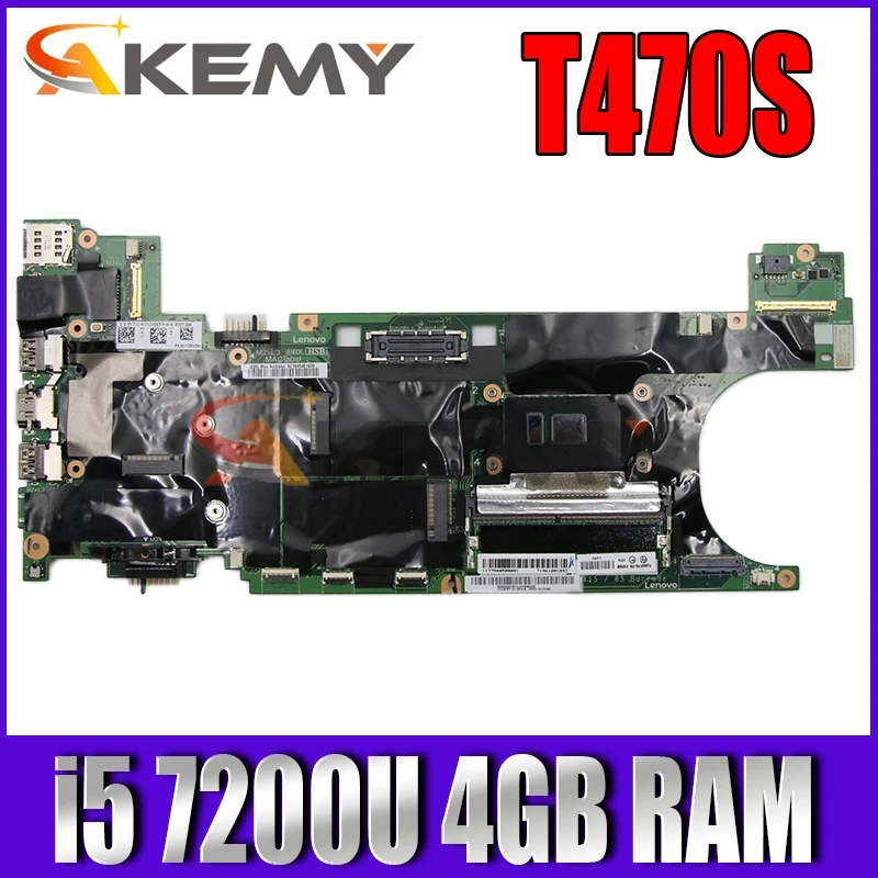 

NM-B081 for Lenovo Thinkpad T470S notebook motherboard CPU i5 7200U 4GB RAM 100% test work FRU 01YR130 01ER061 01ER060 01ER070
