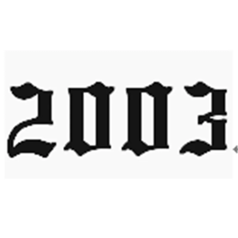 2003 Год, ожерелье из нержавеющей стали для женщин, ожерелье с цифрами на заказ, ювелирные изделия на заказ, ожерелье с цифрами на год, воротник de Moda - Окраска металла: 2003