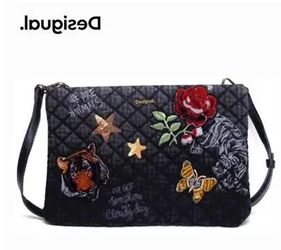 

Desigual women's handbag, clutch purse, one shoulder bag, woman's hand messenger bag