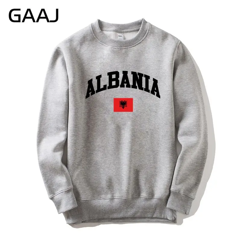 

GAAJ Albania Flag Men Women Sweatshirt Sweatshirt 2022 New Casual Man Tracksuit Coats Fleece Casual Brand Clothing Skate #0B884