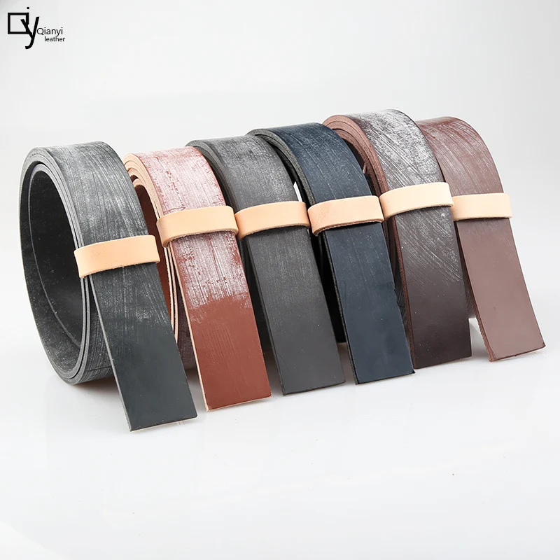 English TWS Bridle Leather Genuine Leather High Quality Belts Headless Belt Full-Grain Leather Handmade DIY