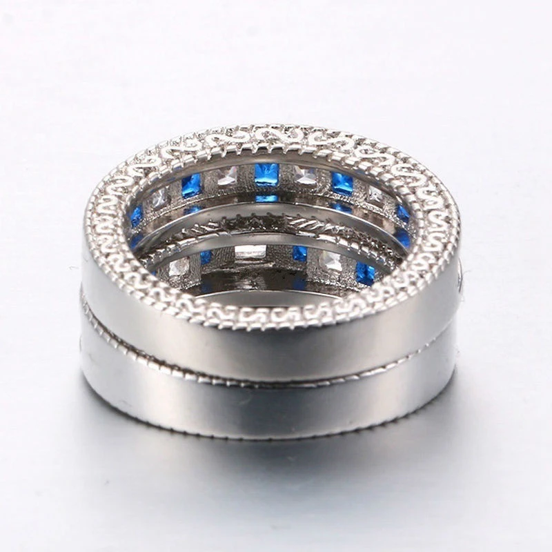 Carofeez Fashion Women Ring Set Wedding Jewelry Accessories Gift Engagement Geometric Zircon Rings For Women