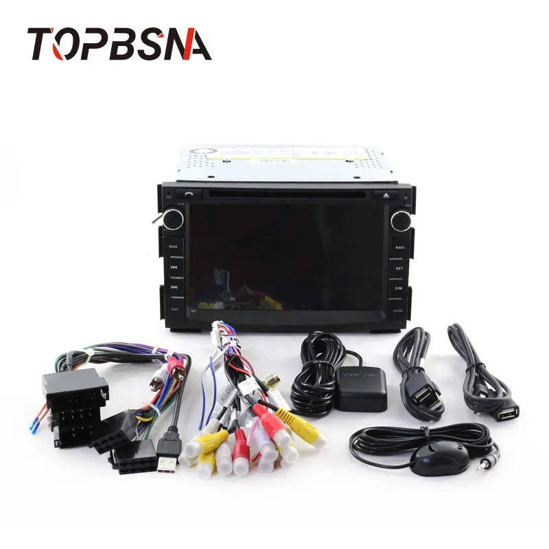 Автомобильный мультимедийный DVD плеер TOPBSNA Android 10 для KIA Ceed 2009 2012 GPS навигация 2 din